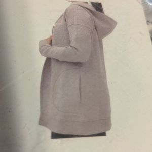 Active life heather gray open cardigan